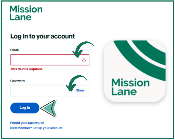 mission lane Card Login Steps